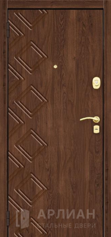 Фото №2 «Дверь с отделкой МДФ и алюминиевыми молдингами №545»