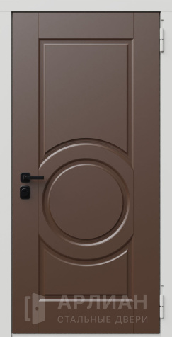 Фото «Усиленная входная металлическая дверь цвета коричневый орех №766»