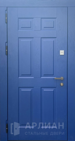Фото «Утепленная дверь синяя для котельной с терморазрывом №751»